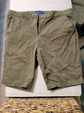 Simply Styled Olive Utility Bermuda Shorts